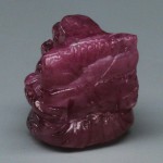 KG-026 Genuine Red pink Ruby Carved in Lord Ganesh Ganesha Hindu Hinduism om Buddhism Buddha mineral Gemstone Statue.