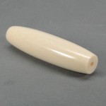 Old Genuine Ivory Tube Bead Pendant 