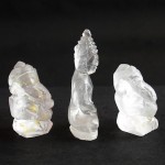 BDC-7 Handmade Hand carved crystal white Quartz 2 Lord Ganesh Ganesha-1 Buddha in meditation posture Thai quartz, thai crystal, hindu buddha statue #7