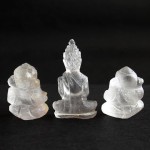 BDC-7 Handmade Hand carved crystal white Quartz 2 Lord Ganesh Ganesha-1 Buddha in meditation posture Thai quartz, thai crystal, hindu buddha statue #7