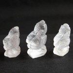 BDC-6  3Hand Carved crystal Quartz in Lord Ganesh Figurine, Hindu God, Hindu Deity, Ganesha gemstone Statues,Unique Gift, Religious Jewlry Sculpture #6
