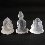 BDC-9 Handmade Hand carved crystal white Quartz 2 Lord Ganesh Ganesha-1 Buddha in meditation posture Thai quartz, thai crystal, hindu buddha statue #9