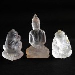 BDC-8 Handmade Hand carved crystal white Quartz 2 Lord Ganesh Ganesha-1 Buddha in meditation posture Thai quartz, thai crystal, hindu buddha statue #8