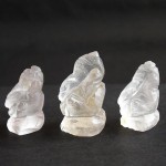 BDC-5  3Hand Carved crystal Quartz in Lord Ganesh Figurine, Hindu God, Hindu Deity, Ganesha gemstone Statues,Unique Gift, Religious Jewlry Sculpture #5