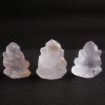 BDC-19  3Hand Carved crystal Quartz in Lord Ganesh Figurine, Hindu God Ganesha gemstone Statues Unique Gift, Religious Sculpture #19