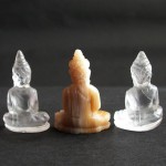 BDC-4  3Handmade Hand carved crystal Quartz Honey Jade in seated meditation posture Thai quartz, thai crystal, thai gemstone buddha statues #4