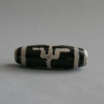 Old Dzi Tibet Agate Love Power Stone Bead Pendant