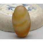 Old Agate Carved Buddha Face Head Bead Pendant