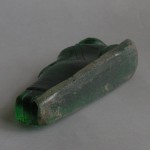 BD-015 Antique Old Emerald Green Cave Crystal Carved TUESDAY BUDDHA Phra Sai Yas Laying Reclining Sleeping Happy Buddha Statue