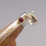 Very Old Antque RARE Bear Tooth Handmade-Hand carved 925 Sterling Silver with Genuine Red Ruby-Blue sapphire Pendant.