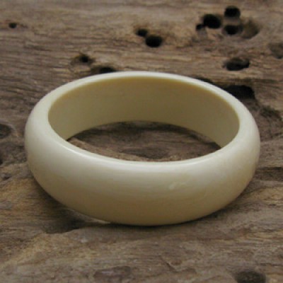 Very Nice Elephant Bone Band Wide Cuff Bracelet 